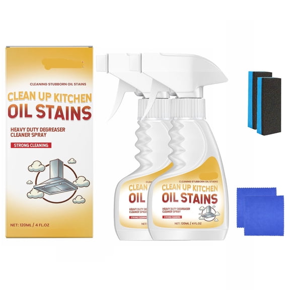 Gnmfd Heavy Duty Kitchen Oil Stain Decomposer, Fast Cleaning & Reduced Friction for Stubborn Oil Stains, Safe for Stainless Steel, Tiles & Glass Surfaces, Easy Spray for Instant Action