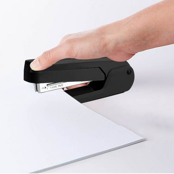 Gnmfd Heavy Duty Metal Stapler, 25 Sheet Capacity Desk Stapler with Non-Slip Base, Rotating Design for Seam Binding, Office Stapler for Classroom and Home Use, Smooth Performance for Binding