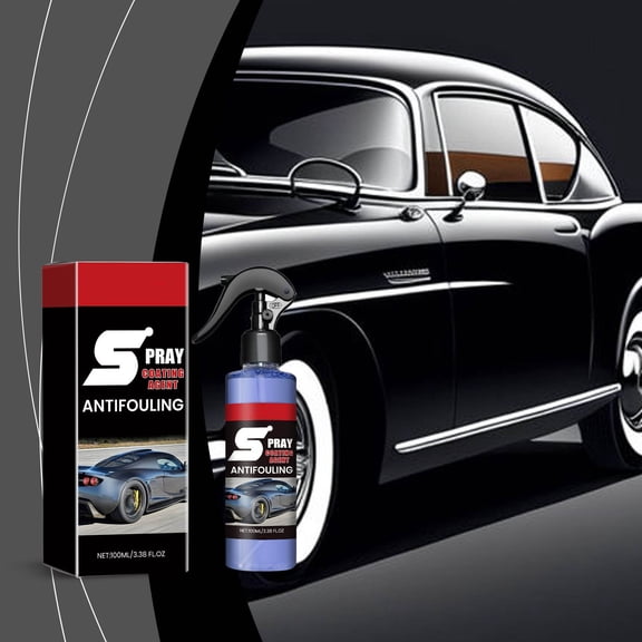 Gnmfd High Protection Fast Auto Paint Spray 100ml, Removes Oil Film Watermarks Rain Stains, Repairs Scratches Forms Protective Coating, Restores Car Paint Gloss for Body Windows Wheels