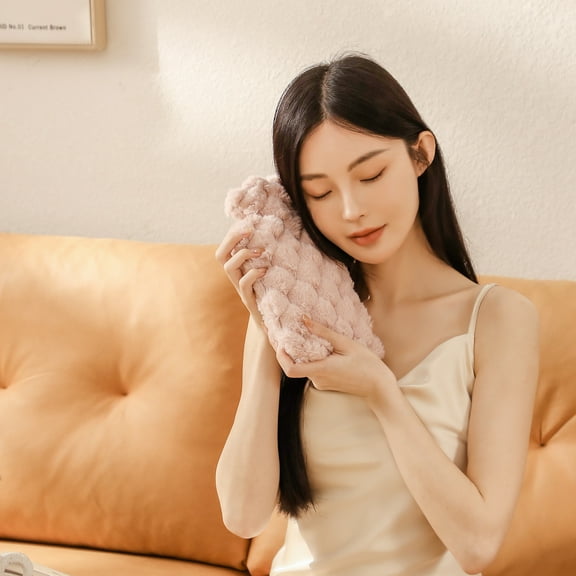 Gnmfd Hot Water Bottle with Cover 1L, Therapeutic Warm Cold Pack for Menstrual Neck Shoulder Hand Foot, Bathroom Storage Cabinet, Under Bed Storage, Closet Organizers and Storage