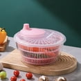 thumbnail image 1 of Gnmfd Household Vegetable Fruit Dehydrator Dryer PP Kitchen Wash Basin Fruit Basket Manual Handle Multi Purpose Reusable Tool for Cooking Use, 1 of 3