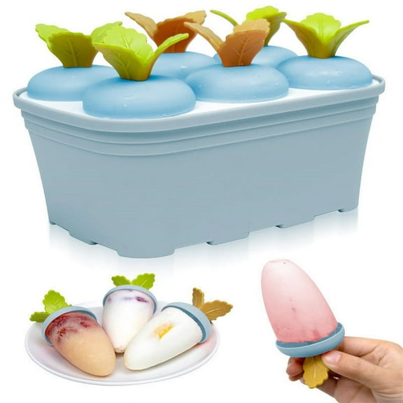 Gnmfd Ice Cream Molds Homemade Popsicle Maker Set, DIY Frozen Treats Ice Block Tray for Summer Dessert Party, Easy Fill and Release for Family Fun
