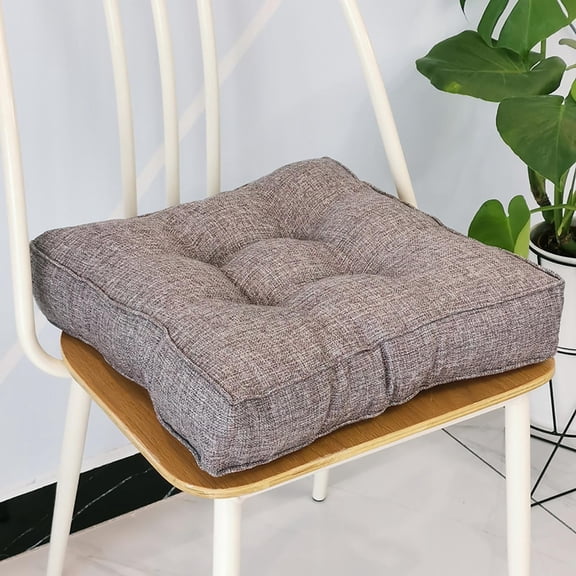 Gnmfd Imitation Linen Seat Cushion 16" Thick Floor Pillow Compressed Travel Mat Candy Color Sitting Pad Breathable Comfortable Cushion for Office Home Chair Sofa Meditation Reading Relax