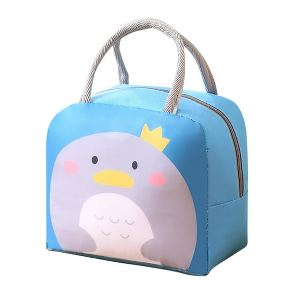 Gnmfd Insulated Bento Lunch Bag Thermal Food Carrier with Large Aluminum Compartment, Cold and Hot Preservation Lunch Box Tote for Work School Travel Picnic Grocery Shopping