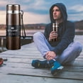 thumbnail image 1 of Gnmfd Insulated Travel Mug 34oz, Stainless Steel Vacuum Flask Portable Thermal Bottle with Handle for Outdoor Camping Car Office Gift, 1 of 5