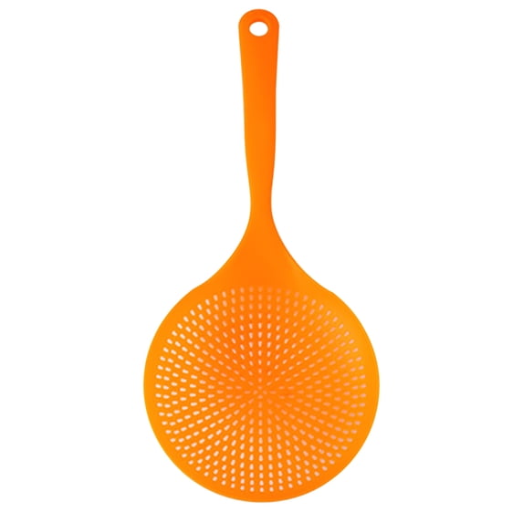 Gnmfd Kitchen Colander Long Handle Strainer Spoon, Thickened Dumpling Ravioli Noodle Vegetable Fruit Mesh Ladle, Non Stick Pot Safe Cooking Utensil
