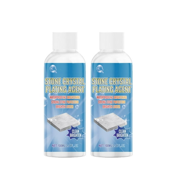 Gnmfd Kitchen Countertop Crystal Plating Agent 100ml, Stone Tile and Quartz Scratch Repair and Polishing Coating, Streak-Free Shine and Stain Resistant Protection for Kitchen Bathroom and Floor