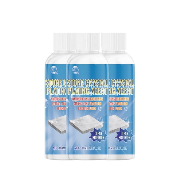 Gnmfd Kitchen Countertop Crystal Plating Agent 100ml, Stone Tile and Quartz Scratch Repair and Polishing Coating, Streak-Free Shine and Stain Resistant Protection for Kitchen Bathroom and Floor