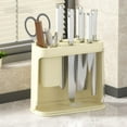 thumbnail image 1 of Gnmfd Kitchen Plastic Knife Rack Countertop Multifunctional Organizer with Compartments for Knives Forks Spoons Cutlery Storage Bin Drawer Kitchen Storage Cabinet Essentials, 1 of 8