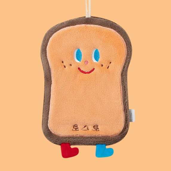 Gnmfd Korean Cute Handkerchief Hanging Kitchen Towel Three-Layer Velvet Absorbent Drying Cloth for Dish, Hand Wiping, Bathroom, Countertops, Home Decor, Soft Thick Durable Kitchen Accessory