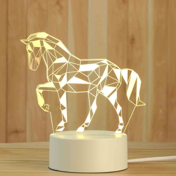 Gnmfd LED Animal Night Light Decorative USB Lamp for Bedroom, Living Room, Christmas, Birthday, Party Decorations, Unique Ambient Lighting, Tabletop Lighting, Holiday Decor