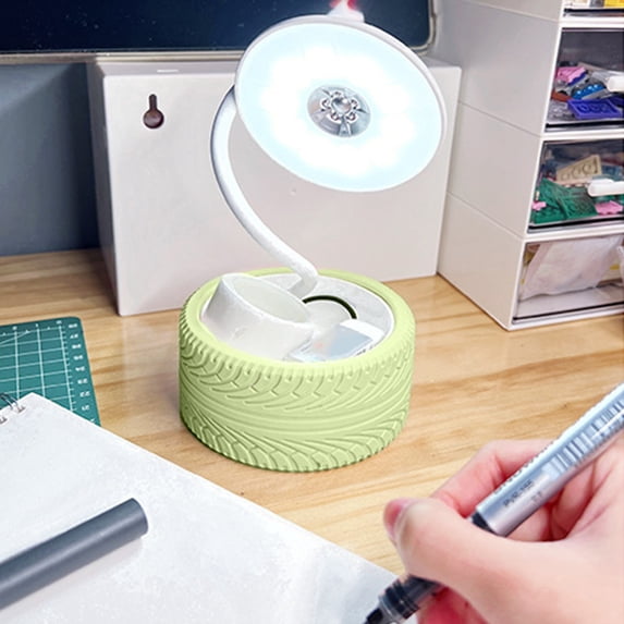 Gnmfd LED Desk Lamp Foldable Rechargeable Reading Lamp 3 Color Temperature Stepless Dimming Eye Protection Desk Lamp for Bedroom Office Study Work Table Night Lights