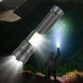 thumbnail image 1 of Gnmfd LED Flashlight Rechargeable 1200 Lumens 30W Super Bright Torch 4 Modes Long Range Type-C Charging Flash Light for Camping Hiking Car Emergency Outdoor Lights Waterproof, 1 of 9