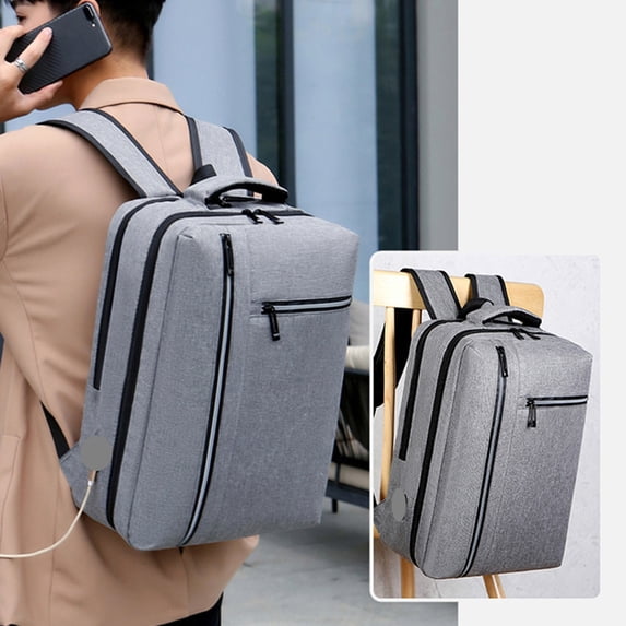 Gnmfd Laptop Backpack with USB Charging Port for Men Women, Anti-Theft College Computer Bag Fits Laptops Notebooks, Office School Outdoor Backpack, Closet Organizers, Holiday Gift