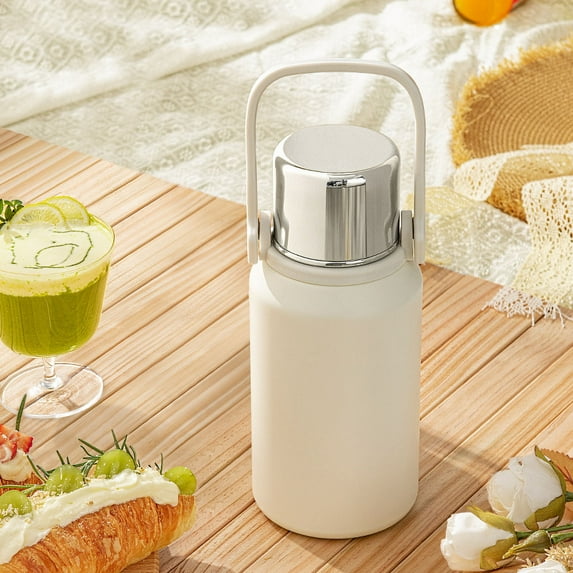 Gnmfd Large Capacity 32oz Insulated Stainless Steel Water Bottle with Tea Filter, Vacuum Thermal Flask for Outdoor Sports Travel Hiking Gym Office, Keeps Hot Cold Drinks, Wide Mouth Easy Clean