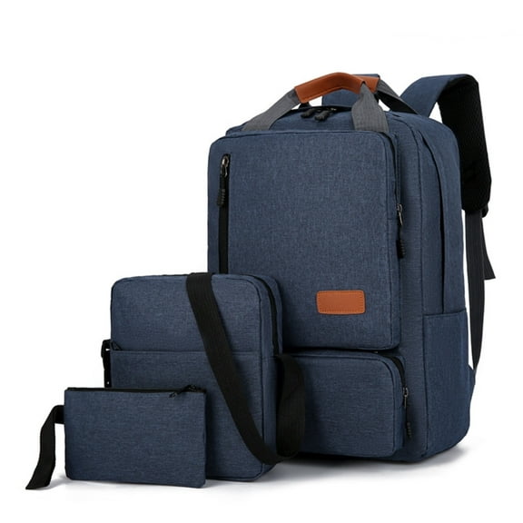 Gnmfd Large Capacity Backpack Three-Piece Set for School Travel Work, Student Laptop Bag with Shoulder Strap Handbag Organizer, Multi-Compartment Travel Tote for Men Women