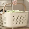 thumbnail image 1 of Gnmfd Large Laundry Basket with Handles Dirty Clothes Storage Bin for Bathroom Bedroom Home, Portable Storage Box for Towels Socks Laundry, Multipurpose Storage Container for Dorms Apartments, 1 of 8