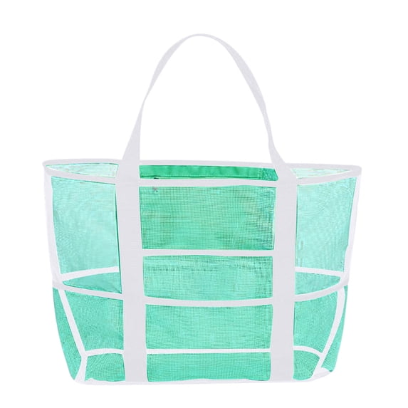 Gnmfd Large Mesh Swimming Beach Bag Tote for Travel Sports, 35L Capacity with Multiple Pockets for Towels, Sunscreen, Water Bottles, Outdoor Gym Storage, Pool and Vacation