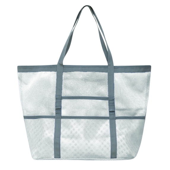 Gnmfd Large Mesh Swimming Beach Bag Tote for Travel Sports, 35L Capacity with Multiple Pockets for Towels, Sunscreen, Water Bottles, Outdoor Gym Storage, Pool and Vacation