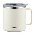 thumbnail image 1 of Gnmfd Leak Proof Coffee Travel Mug coffee cups with lids 14oz Stainless Steel Insulated Tumbler with Push Lid&Vacuum for Coffee Tea Office Travel Home, Gifts for Men Women Dad Christmas BirthdayWhite, 1 of 9