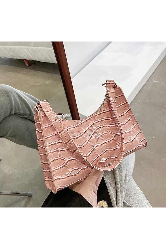Leather One Shoulder Crossbody Bag Large Capacity Multi Compartment Women Bag For Work Shopping Travel Vacation Party Essentials Storage Organizers And Storage Closet Organizers And Storage