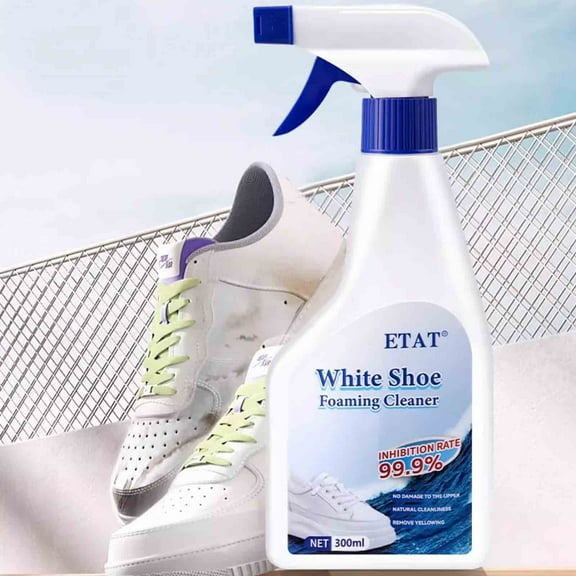 Gnmfd Little White Shoe Cleaner 300ml, Removes Stubborn Stains, Yellowing & Dirt, Protects Delicate Materials, Ideal for White Sneakers & Sports Shoes, For Easy and Effective Shoe Care"