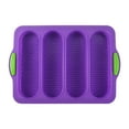 thumbnail image 1 of Gnmfd Loaf Bread Pan Set of 1 with Four Cavities, Non-Stick French Bread Baking Pan for Household Use, Easy Release, Oven and Dishwasher Safe, Breakfast, Dinner, Baking, Kitchen Essentials, 1 of 1