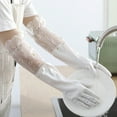 thumbnail image 1 of Gnmfd Long Dishwashing Gloves, Waterproof Household Cleaning Gloves for Kitchen Bathroom Laundry, Reusable Rubber Gloves for Daily Cleaning Protection During Spring Cleaning, 1 of 6