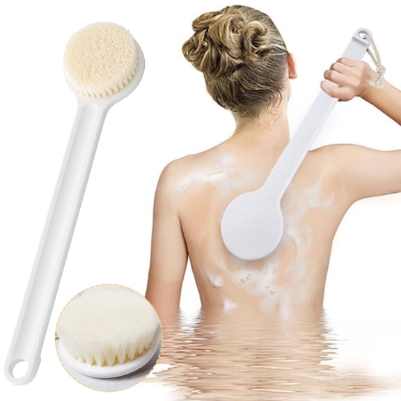 Gnmfd Long Handle Bath Brush, Dry Body Brushing Shower Back Exfoliating Brush For Smooth Skin, Soft Nylon Bristles Promote Circulation And Relaxation For Home Spa Use
