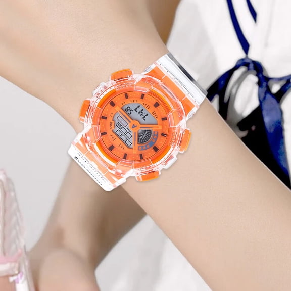 Gnmfd Luminous Waterproof Electronic Watch, Multifunctional Digital Dial with Alarm Stopwatch and Week Display for Outdoor Sports Fitness Activities