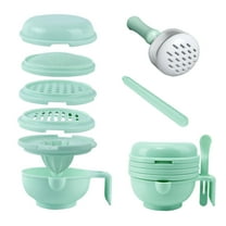 Gnmfd Manual Baby Food Processor 9PCS Set, Fruit Vegetable Grinding Bowl With Spoon Filter Stick For Smoothie Puree Mash Preparation Healthy Homemade Food Maker Kitchen Tool Use