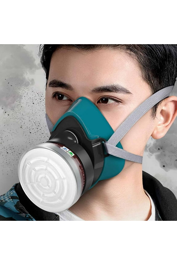 MaskAir Purifying Mask with Replacement Activated Carbon Cartridge, Adjustable Comfortable Fit, Breathable Design, Effective Filtration, Ideal for Construction Industrial Gardening