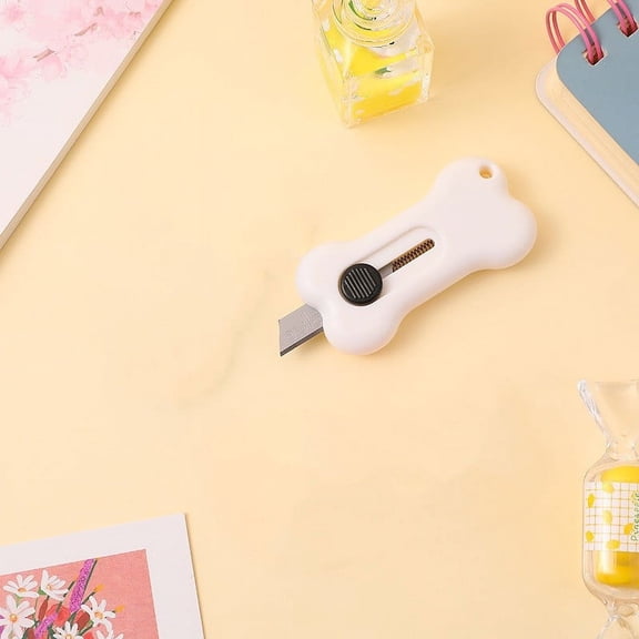 Gnmfd Mini Art Knife Stainless Steel Paper Cutter, Portable Utility Knife for Office Home Envelope Box Package Cutting Small Retractable Craft Knife