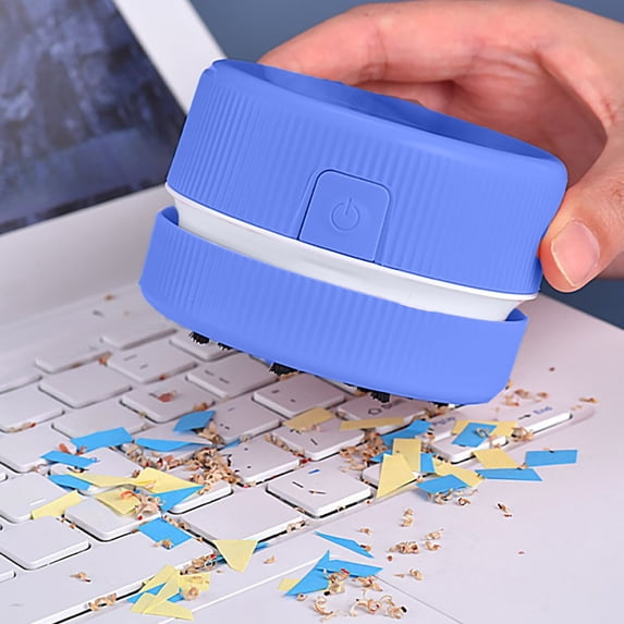 Gnmfd Mini Desktop Vacuum Cleaner USB Rechargeable, Portable Computer Keyboard and Car Dust Collector, Strong Suction Quiet Operation for Home, Office, School, Desktop Cleaning