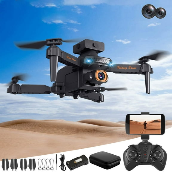 Gnmfd Mini Drone with 1080P FPV Camera for Adults, RC Quadcopter with Altitude Hold, Headless Mode, Trajectory Flight, 3-Speed Mode, Foldable for Outdoor Flying and Party Favors