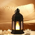 thumbnail image 1 of Gnmfd Mini Hexagonal Wind Lantern Electronic Candle Night Light Tea Lights Candles Festival Ambient Lamp Decorative Lighting for Home Party Restaurant Bedroom Table Atmosphere, 1 of 6