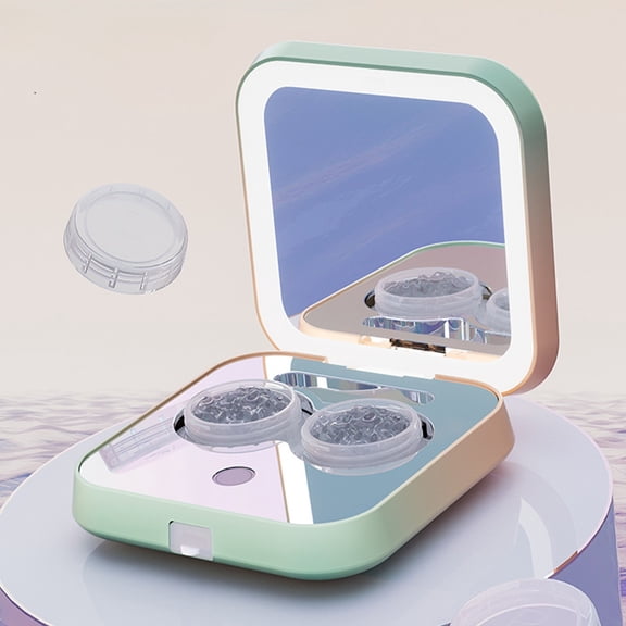 Gnmfd Motorized Lens Cleaner For Glasses Contacts, Automatic Vibration Cleaning Tool For Makeup Mirror, Compact Portable Eyewear Cleaner For Travel Home Use
