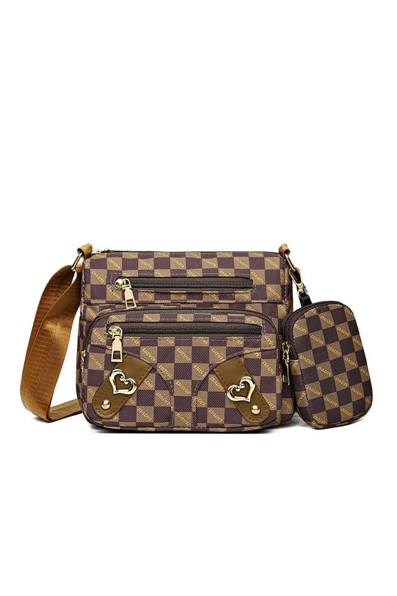 Multi-Layered Shoulder Bag Women Men, Large Capacity Travel Tote with Zippered Compartments, Daily Work, School, Business Trips, Outdoor Essentials, Organizer for Storage