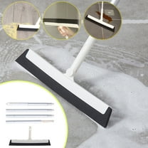 Gnmfd Multifunctional Broom Floor Scraper Mop for Bathroom Kitchen Home Cleaning, 45" Ergonomic Extendable Handle, 180° Rotatable Sweep for Hardwood Tile Carpet Floors