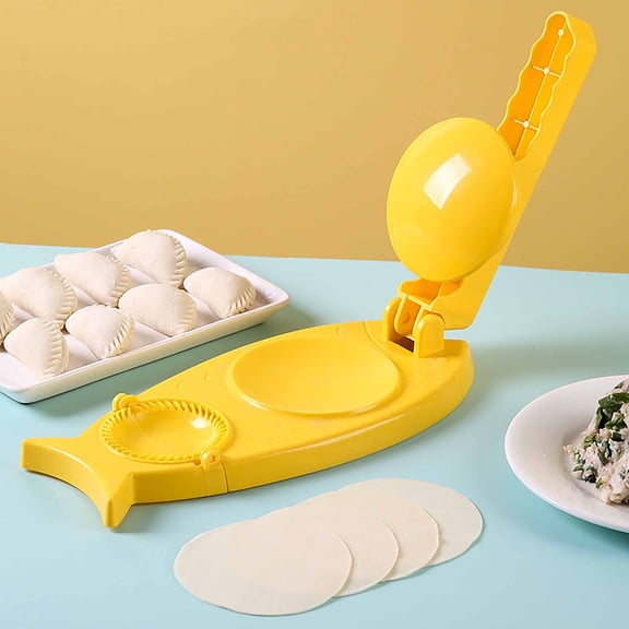 Gnmfd Multifunctional Dumpling Maker Press Manual Kitchen Tool for Easy Dumpling Skin Wrapping Non Slip Handle Household Dough Press Mold for Cooking DIY Dumplings