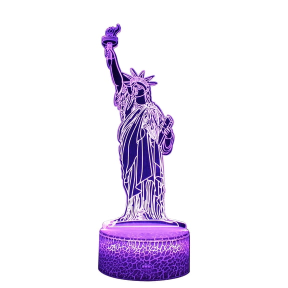 Gnmfd Night Light 7 Colors Color Changing Desktop Decorative Lamp USB Acrylic Flat LED Lamp for Bedroom Living Room Office Bar Hotel Cafe Christmas Birthday Party Favors Decorations