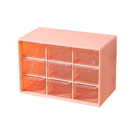Gnmfd Nine-Proof Drawer Storage Box, Plastic Organizer for Stationery, Jewelry, Cosmetics, Multi-Compartment, Easy Search and Access, Space-Saving for Bedroom, Desk Organization