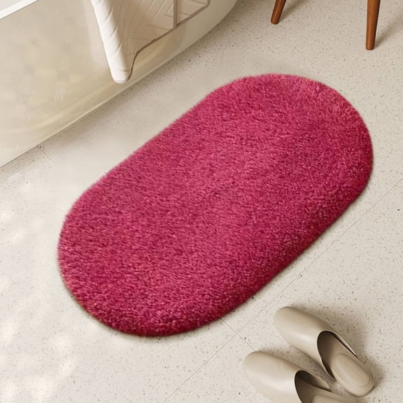 Gnmfd Non-Slip Bathroom Floor Mat 24"x36" Absorbent Soft Microfiber Rug for Shower Bathtub Entry Door Bedroom Kitchen Anti-Skid Quick Dry Home Decor Party Favors Blanket Ladder