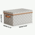 thumbnail image 1 of Gnmfd Non-Woven Checkerboard Clothes Storage Box with Cover, Foldable Home Organizer for Toys Bedding Clothes, Stackable Storage Basket for Closet Bedroom, Under Bed Storage Essentials, 1 of 2