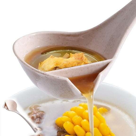 Gnmfd Oil Soup Separator Spoon Kitchen Grease Skimmer Ladle for Soup Sauce Broth, Effortless Oil Separation Low-Fat Cooking Tool, Easy Clean Versatile Kitchen Utensil