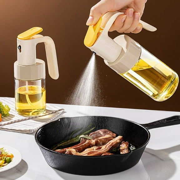 Gnmfd Oil Spray Bottle 250ML Glass BBQ Cooking Olive Oil Sprayer Fine Mist Atomizer Leakproof Dispenser for Air Fryer Salad Grill Baking Kitchen