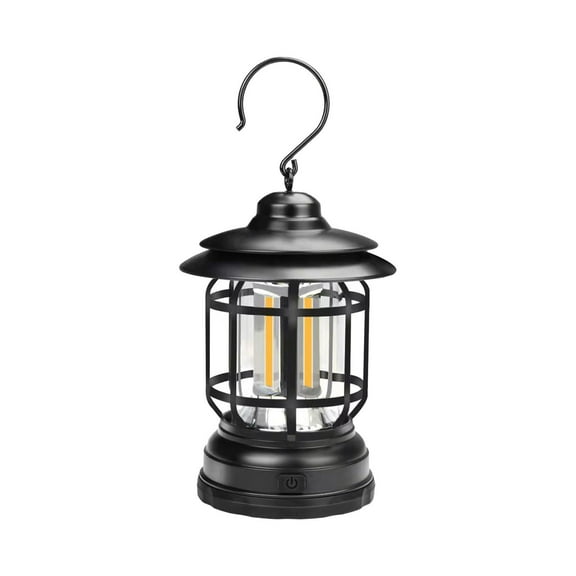 Gnmfd Outdoor Camping Lantern Battery Powered Retro Tent Light Multi-Functional for Hiking Picnic Backyard Patio Decorative LED Lights for Bedroom Room Solar Lights Outdoor Waterproof