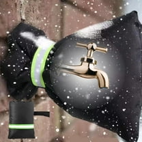 Gnmfd Outdoor Faucet Cover Winter Insulated Sock, Freeze Protection Spigot Protector for Garden Lawn Patio Cold Weather, Reflective Waterproof Faucet Insulation Cover