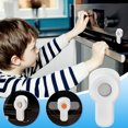 thumbnail image 1 of Gnmfd Oven Door Lock Safety Latch, Heat Resistant Adhesive Appliance Lock for Oven Drawer Cupboard, Baby Proof Front Door Lock for Kitchen Home Safety Protection, 1 of 9
