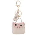 thumbnail image 1 of Gnmfd Owl Leather Coin Purse Key Holder Tassel Wallet Earphone Storage Bag, Compact Travel Organizer, Cute Gift for Women Men Teens Christmas Birthday Anniversary Special Occasions, 1 of 1
